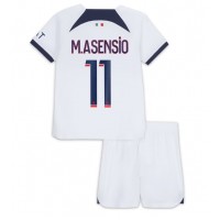 Dres Paris Saint-Germain Marco Asensio #11 Preč pre deti 2023-24 Krátky Rukáv (+ trenírky)